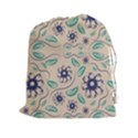 Folk flowers print Floral pattern Ethnic art Drawstring Pouch (2XL) View1