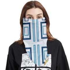 Abstract Pattern Geometric Backgrounds   Face Covering Bandana (triangle) by Eskimos