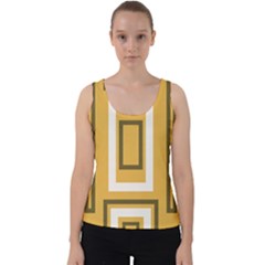 Abstract Pattern Geometric Backgrounds   Velvet Tank Top by Eskimos