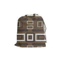 Abstract Pattern Geometric Backgrounds   Drawstring Pouch (medium) by Eskimos