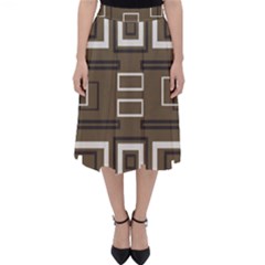 Abstract Pattern Geometric Backgrounds   Classic Midi Skirt by Eskimos