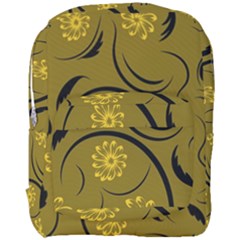 Folk Flowers Print Floral Pattern Ethnic Art Full Print Backpack by Eskimos
