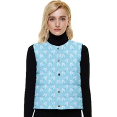 Frozen Forest Women s Short Button Up Puffer Vest by Sparkle