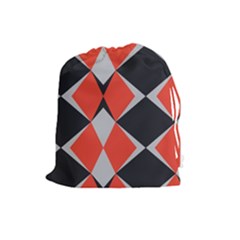 Abstract Pattern Geometric Backgrounds   Drawstring Pouch (large) by Eskimos