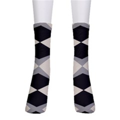Abstract Pattern Geometric Backgrounds   Crew Socks by Eskimos