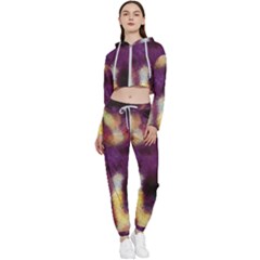 Requiem  Of The Purple Stars Cropped Zip Up Lounge Set by DimitriosArt