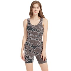 Brown And Black Abstract Vivid Texture Women s Wrestling Singlet by dflcprintsclothing