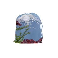 Mountain-mount-landscape-japanese Drawstring Pouch (medium) by Sudhe
