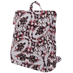 Texture Mosaic Abstract Design Flap Top Backpack by dflcprintsclothing
