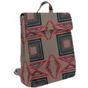 Abstract pattern geometric backgrounds   Flap Top Backpack View2