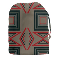Abstract Pattern Geometric Backgrounds   Drawstring Pouch (3xl) by Eskimos