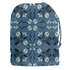 Folk Flowers Print Floral Pattern Ethnic Art Drawstring Pouch (3xl) by Eskimos
