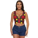 Abstract pattern geometric backgrounds   Women s Sleeveless Wrap Top View1