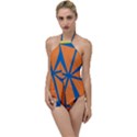 Abstract pattern geometric backgrounds   Go with the Flow One Piece Swimsuit View1