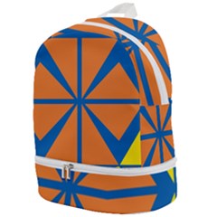 Abstract Pattern Geometric Backgrounds   Zip Bottom Backpack by Eskimos