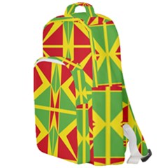 Abstract Pattern Geometric Backgrounds   Double Compartment Backpack by Eskimos