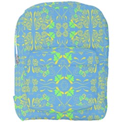 Floral Folk Damask Pattern Fantasy Flowers  Full Print Backpack by Eskimos