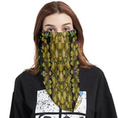 Fanciful Fantasy Flower Forest Face Covering Bandana (triangle) by pepitasart