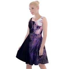 Sakura Girl Knee Length Skater Dress by MRNStudios