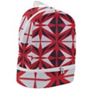 Abstract pattern geometric backgrounds   Zip Bottom Backpack View2