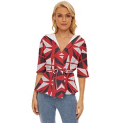 Abstract Pattern Geometric Backgrounds   Lightweight Drawstring Hooded Top by Eskimos