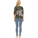 Folk flowers print Floral pattern Ethnic art Lightweight Drawstring Hooded Top View4