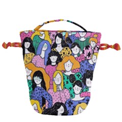Women Drawstring Bucket Bag by Sparkle