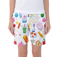 Summer-fair-food-goldfish Copy Copy Women s Basketball Shorts by Nexatart