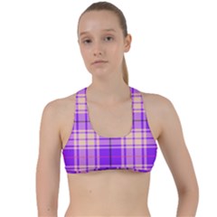 Pink Tartan 6 Criss Cross Racerback Sports Bra by tartantotartanspink