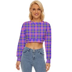 Tartan Purple Lightweight Long Sleeve Sweatshirt by tartantotartanspink