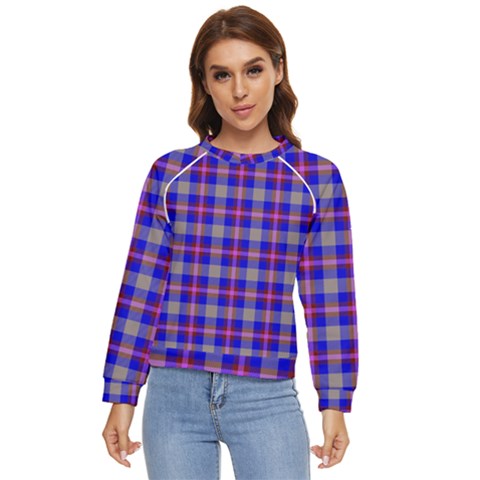 Tartan 2 Women s Long Sleeve Raglan Tee by tartantotartanspink