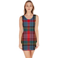 Caledonia Modern Tartan Bodycon Dress by tartantotartansred