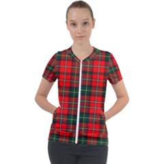 Boyd Modern Tartan 2 Short Sleeve Zip Up Jacket by tartantotartansred