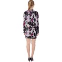 Chaos at the wall V-neck Bodycon Long Sleeve Dress View2