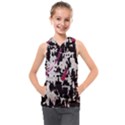 Chaos at the wall Kids  Sleeveless Hoodie View1
