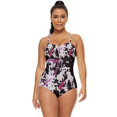 Chaos At The Wall Retro Full Coverage Swimsuit by DimitriosArt