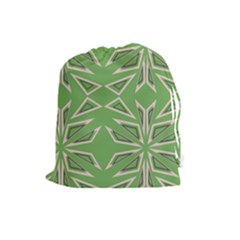 Abstract Pattern Geometric Backgrounds   Drawstring Pouch (large) by Eskimos