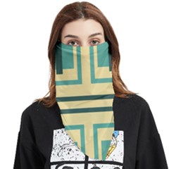 Abstract Pattern Geometric Backgrounds   Face Covering Bandana (triangle) by Eskimos