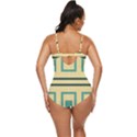 Abstract pattern geometric backgrounds   Retro Full Coverage Swimsuit View4