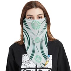 Folk Flowers Print Floral Pattern Ethnic Art Face Covering Bandana (triangle) by Eskimos