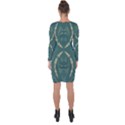 Floral folk damask pattern Fantasy flowers  Asymmetric Cut-Out Shift Dress View2