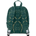 Floral folk damask pattern Fantasy flowers  Zip Up Backpack View3
