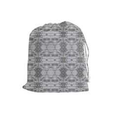 Nature Collage Seamless Pattern Drawstring Pouch (large) by dflcprintsclothing