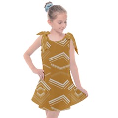 Abstract Geometric Design    Kids  Tie Up Tunic Dress by Eskimos