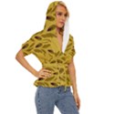 Folk flowers print Floral pattern Ethnic art Lightweight Drawstring Hooded Top View3