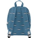 Cartoon Sketchy Helicopter Drawing Motif Pattern Zip Up Backpack View3