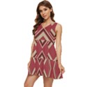Abstract pattern geometric backgrounds   Tiered Sleeveless Mini Dress View3