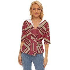 Abstract Pattern Geometric Backgrounds   Lightweight Drawstring Hooded Top by Eskimos