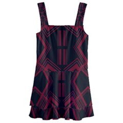 Abstract Pattern Geometric Backgrounds   Kids  Layered Skirt Swimsuit by Eskimos