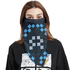 Abstract Pattern Geometric Backgrounds   Face Covering Bandana (triangle) by Eskimos